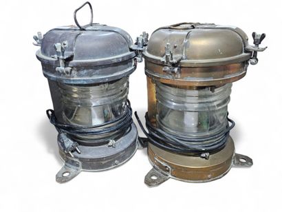 20th century FRENCH WORK
Two electric brass...
