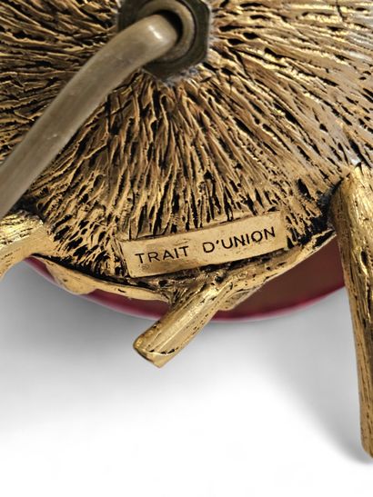 MAISON TRAIT D'UNION
Lamp in gilded metal...