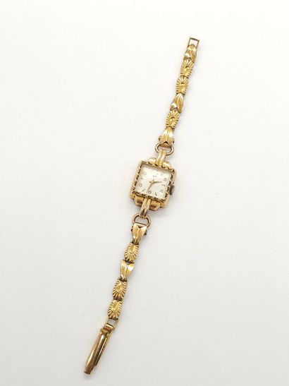 LIP 
Ladies' wristwatch, square case 
Hand-wound...