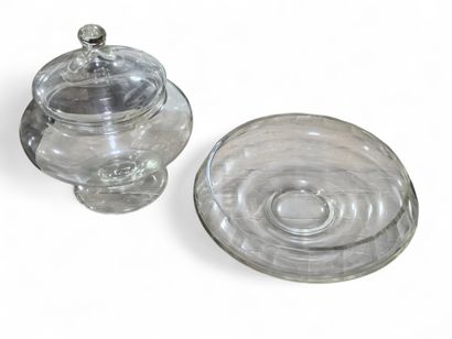 LARGE GLASS CUP 
On y joint 
Glass covered...