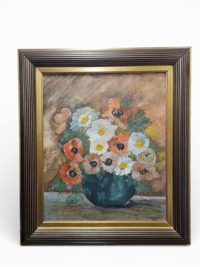 SET OF TWO OIL ON CANVAS and a 