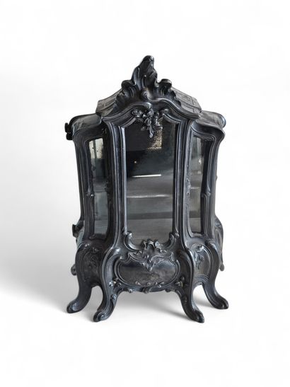 Miniature regule glass display case with...