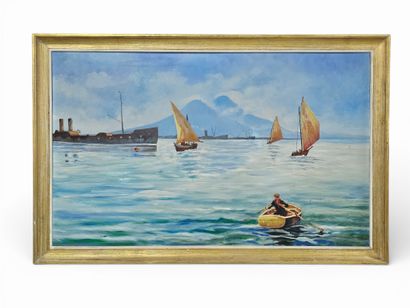 A Wiekman (?)
Seascape 
Oil on canvas 
Signed...