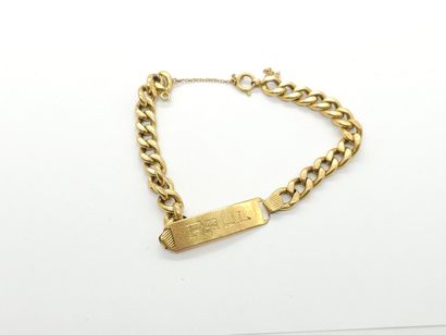 GOURMETTE in 750° yellow gold 
Weight: 16.02...