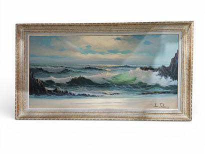 A Wiekman (?)
Seascape 
Oil on canvas 
Signed...