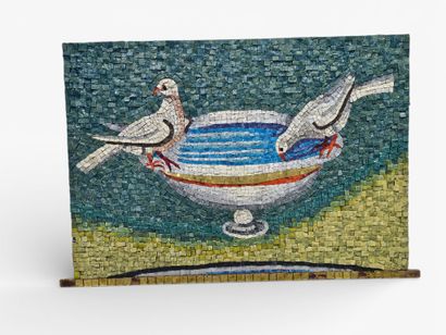 20th century French work
Turtledoves drinking
Mosaic...