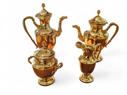ORFEVRE Etoile P.E.M.A.J
Gilt metal tea and...
