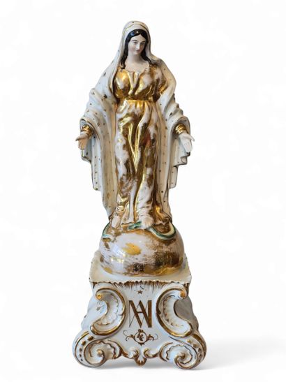 Porcelaine de Paris The Virgin of the Assumption...