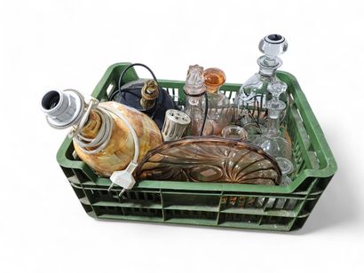 GLASS SET including :
Six bottles
A set of...