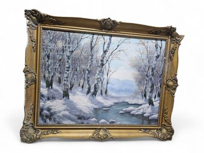 Burnet 
View of Paris 
Oil on canvas
Dim:60...
