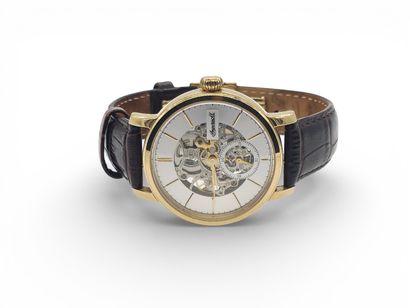 INGERSOLL
Wristwatch, round gold dial, baton...