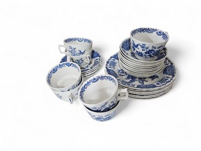 RIDGWAY STAFFORDSHIRE 
White and blue porcelain...