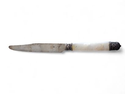 SET of ELEVEN 800° silver blade and ferrule...