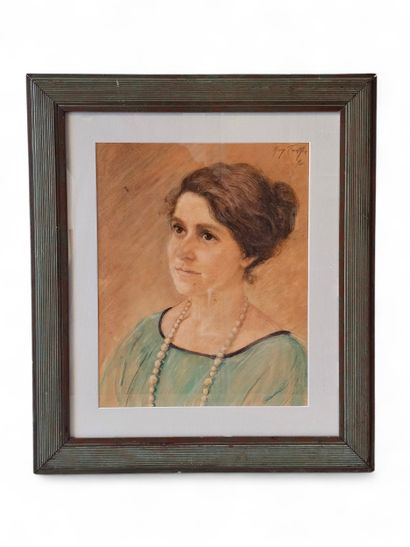 Mary Jett FRANKLIN (1842-1928)
Pastel and...