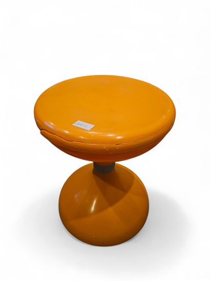 SGABELLO AMERICANO 
Pair of stools in orange...