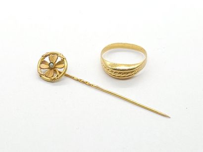20th century FRENCH WORK
A 750° yellow gold...