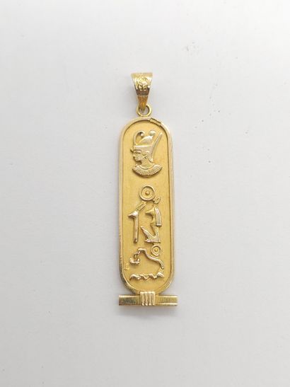PENDANT in 750° yellow gold 
Weight : 5,03...