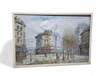 Burnet 
View of Paris 
Oil on canvas
Dim:60...