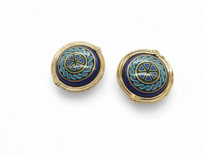 MICHAELA FREY
PAIR of circular ear clips...