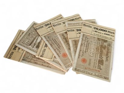 Weimar Republic
Banknote set