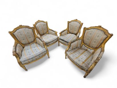 Part of a 5-piece salon in the Louis XVI...
