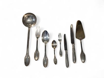 MENAGERE of COUVERTS and KNIVES of seventy-three...