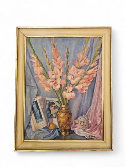 SET OF TWO OIL ON CANVAS and a 
