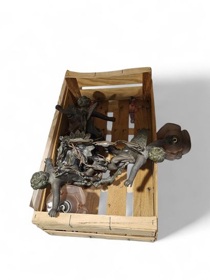 Cherub sconce set