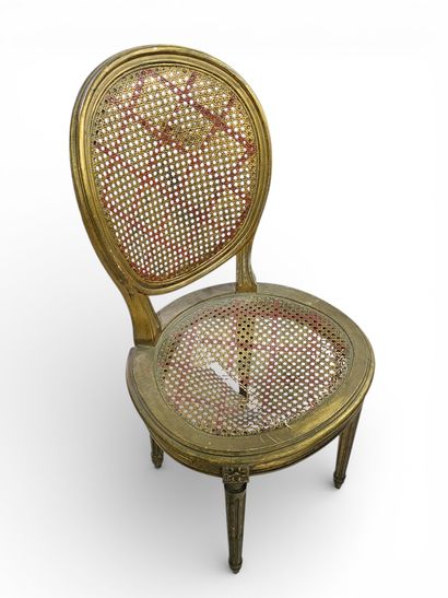 Medallion chair, caned seat and back
Acc...