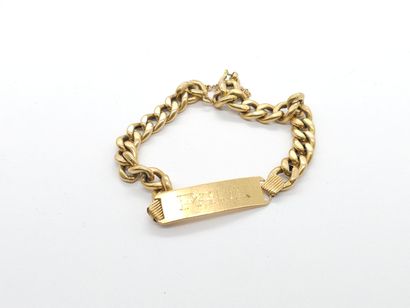 GOURMETTE in 750° yellow gold 
Weight: 16.02...