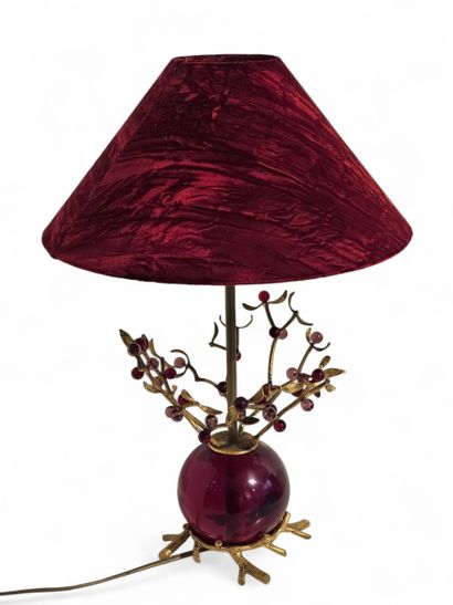 MAISON TRAIT D'UNION
Lamp in gilded metal...
