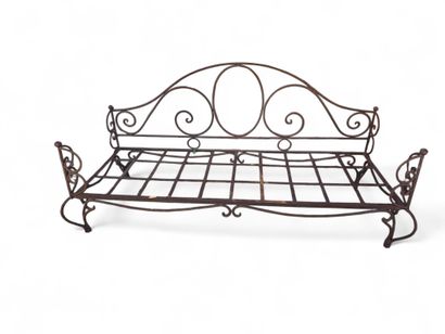 Wrought-iron EXTERNAL BANQUET with scroll...
