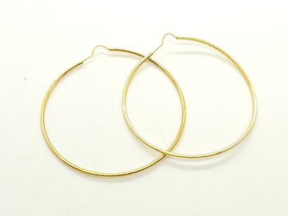 CREOLES in 375° gold 
Weight : 1,52 g
