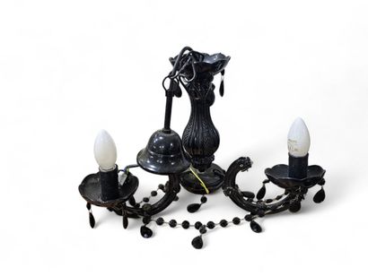 XXth century WORK
Black plastic chandelier...