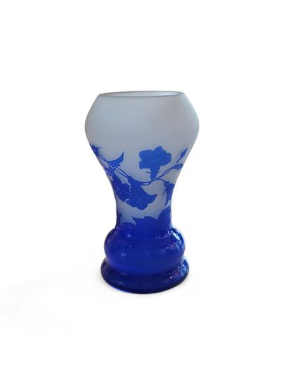 XXIst century WORK 
Multi-layered glass vase...