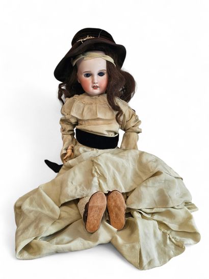 SFBJ 21 R PARIS 
Bisque head doll with fixed...