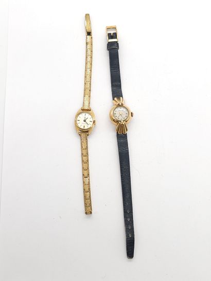LADY'S SMALL BRACELET WATCH in 750° yellow...