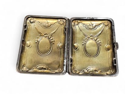 GERMAN WORK 19th century
Cigarette case chased...