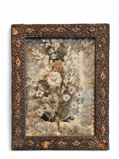 19th century WORK 
Bridal bouquet of artificial...
