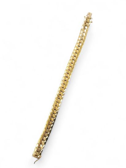 BRACELET in gold-plated metal with eight...
