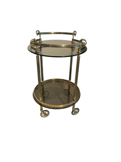 20th century FRENCH WORK
Round brass and...