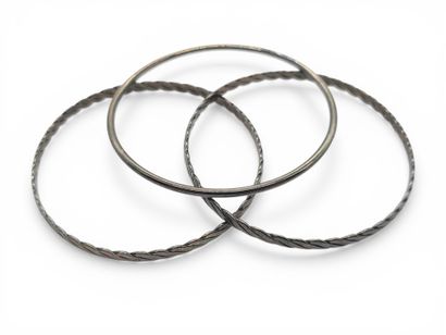 FOUR 925° sterling silver bracelets
weight...