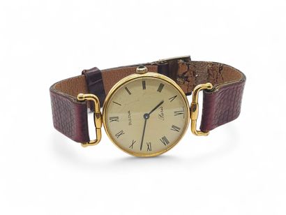 BULOVA PARIS
Ladies' wristwatch in gilt metal,...
