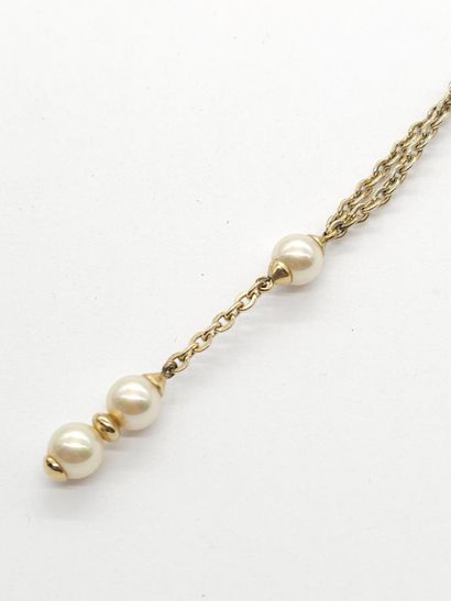 NECKLACE in 925° sterling silver, adorned...