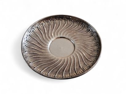 MUG AND SUB-MUG in 950° silver
Weight : 115...