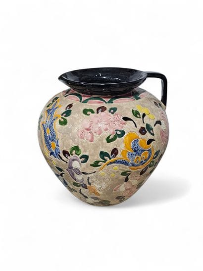 VALLAURIS
Large glazed ceramic vase in the...