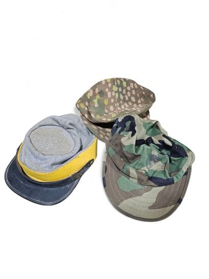 20th century WORK
Set of two caps, one German...