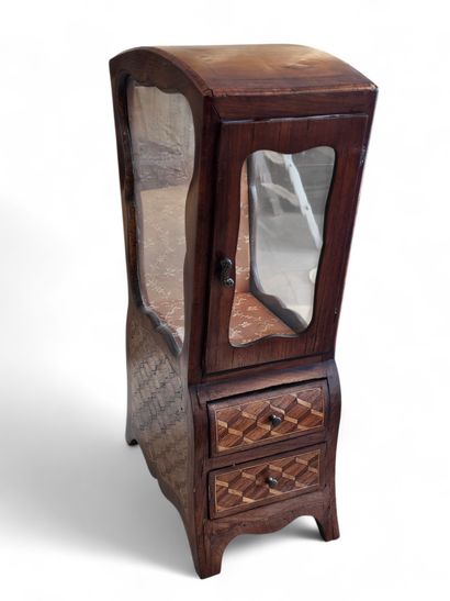 Louis XVI style veneered and rosewood CHAISE...