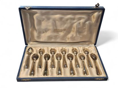 FRIONNET FRANCOIS
Twelve small silver-plated...