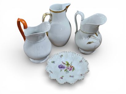 SET OF THREE WHITE PORCELAIN PICTURES
One...